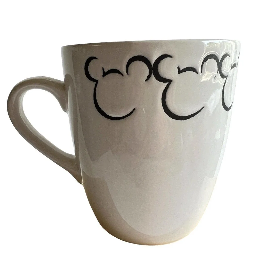 MICKEY MOUSE White Coffee MUG Disney Gibson Overseas Inc. Alhambra Mickey & Co